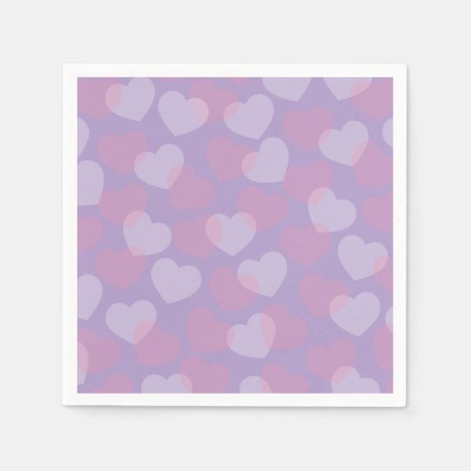 lieverd | Lavendel Heart Party servetten (Voorkant)