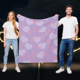 lieverd | lavendelhart fleece deken