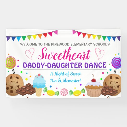 Lieverd papa Daughter Dance Banner (Horizontaal)