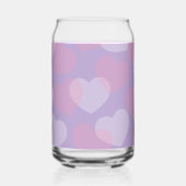 lieverd | Roze en witte harten Blikvorm Glas (Links)