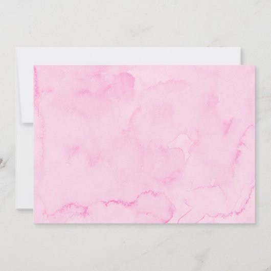 Lieverd roze goudhart eerste verjaardag kaart (Achterkant)