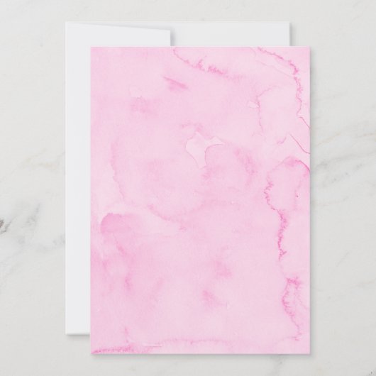 Lieverd roze goudhart eerste verjaardag kaart (Achterkant)