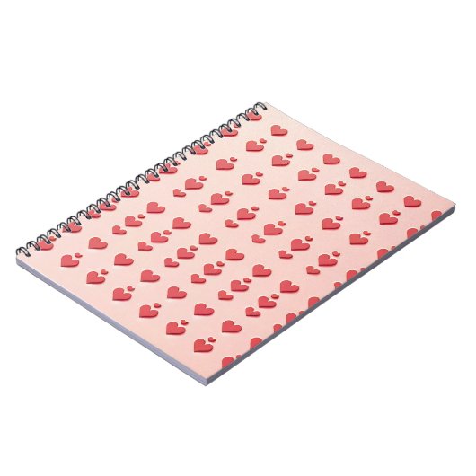 Lieverd Roze: Schattige Rode Harten Notitieboek (Linkerzijde)