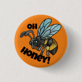 Lieverd! Schattigee bij Ronde Button 3,2 Cm (Voorkant)