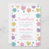 Lieverd Snoep Valentijn Baby shower Uitnodiging (Voorkant)