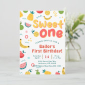 lieverd | Uitnodiging voor een fruitfeestje (Staand voorkant)