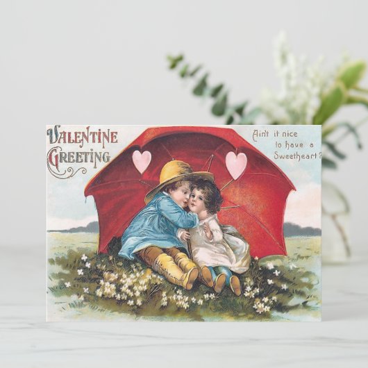 Lieverd Valentijn Flat Card Feestdagenkaart (Staand voorkant)