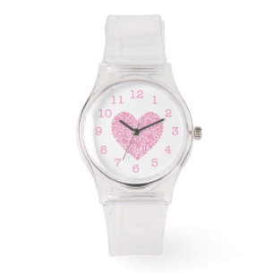 Lieverd Valentijn Heart/Roze Horloge