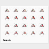 LIEVERD Valentijnsdag Sticker HARTVORMIG. (Vel)