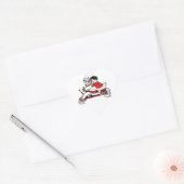 LIEVERD Valentijnsdag Sticker HARTVORMIG. (Envelop)