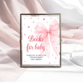 Lieverd Valentijnse Roze strik Boeken voor Baby Poster