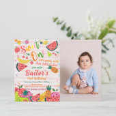 lieverd | Verjaardag fruitfeest Kaart (Staand voorkant)