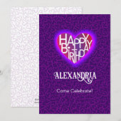 Liever's Hart® Aanpasbare Verjaardagskaart/Uitnodi Kaart (Voorkant / Achterkant)