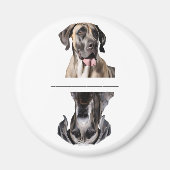 Lievevale donkerkleurige Great Dane vaatwasser mag Magneet (Voorkant)
