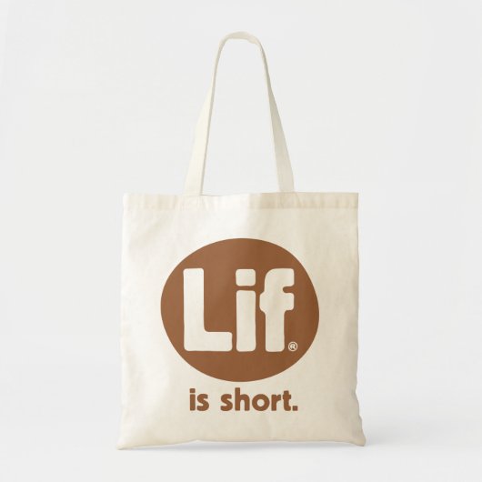 Lif. Is kort. Robuust. Tote Bag (Voorkant)