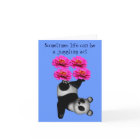 Life A Juggling Act Panda Beer Inspirerend Kaart