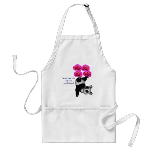 Life A Juggling Act Panda Inspirerend Apron Standaard Schort (Voorkant)