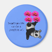 Life A Juggling Act Panda Inspirerend Magnet (Voorkant)