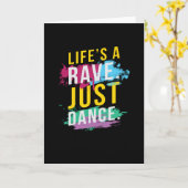 Life a Rave Festival EDM Kaart (Gele Bloem)