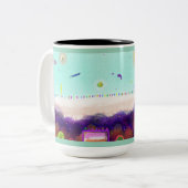 Life Aboard Another Planet Mug Tweekleurige Koffiemok (Voorkant links)