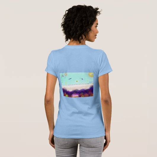 Life Aboard Another Planet Women's T-Shirt (Achterkant volledig)