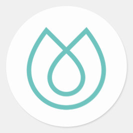 Life Activands White Classic Round Sticker