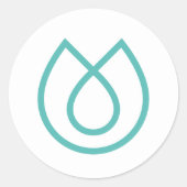 Life Activands White Classic Round Sticker (Voorkant)