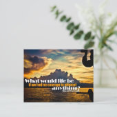 Life and Courage Custom Briefkaart (Staand voorkant)
