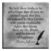 Life and Liberty - Jefferson Quote - Art Poster (Voorkant)