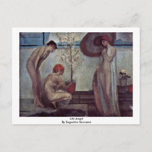 Life Angel door Segantini Giovanni Briefkaart