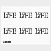 Life Ankh Ronde Sticker (Vel)