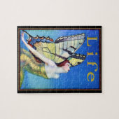 Life Art Deco Butterfly Girl Puzzle Legpuzzel (Horizontaal)