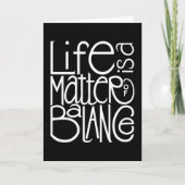 Life Balance Witte Kaart (Voorkant)
