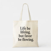 Life Be Lifeing Canvas tas - Favoriete Flow Editio (Achterkant)