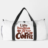 Life Begins After Coffee Graphic Plunjezak (Achterkant)