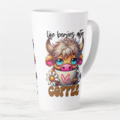 Life Begins After Coffee  Latte Mok (Rechterhoek)