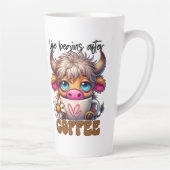 Life Begins After Coffee  Latte Mok (Rechts)