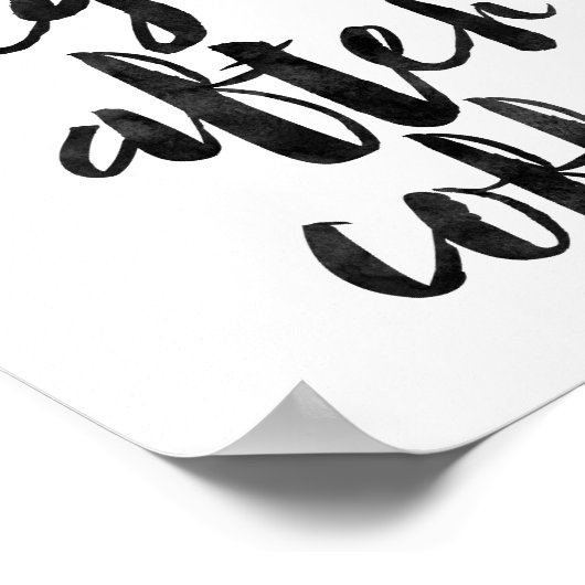 Life Begins After Coffee Poster (Hoek)