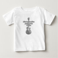 Life begins after playing the guitar. black & whit