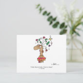 LIFE BEGINT HET LEVEN! Briefkaart van April McCall (Staand voorkant)