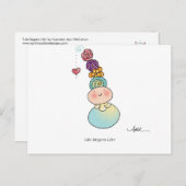 LIFE BEGINT LIFE Briefkaart tegen April McCallum (Voorkant / Achterkant)