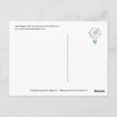 LIFE BEGINT LIFE Briefkaart tegen April McCallum (Achterkant)