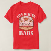 Life Behind Bars Bartender Barkeeper Barmaid T-shirt (Design voorkant)