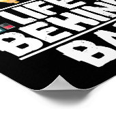 Life Behind Bars Funny Bartender Mixoloog Poster (Hoek)