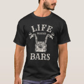 Life Behind Bars Motorcycle Rider  Chopper T-shirt (Voorkant)