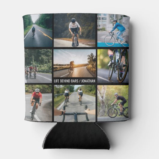 Life Behind Bars Personaliseer Afbeeldingen Fietsl Blikjeskoeler (Achterkant)