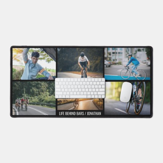 Life Behind Bars Personaliseer Afbeeldingen Fietsl Bureaumat (Keyboard & Muis)