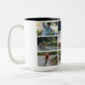 Life Behind Bars Personaliseer Afbeeldingen Fietsl Tweekleurige Koffiemok (Links)