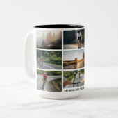 Life Behind Bars Personaliseer Afbeeldingen Fietsl Tweekleurige Koffiemok (Voorkant links)