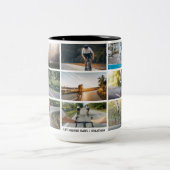 Life Behind Bars Personaliseer Afbeeldingen Fietsl Tweekleurige Koffiemok (Center)